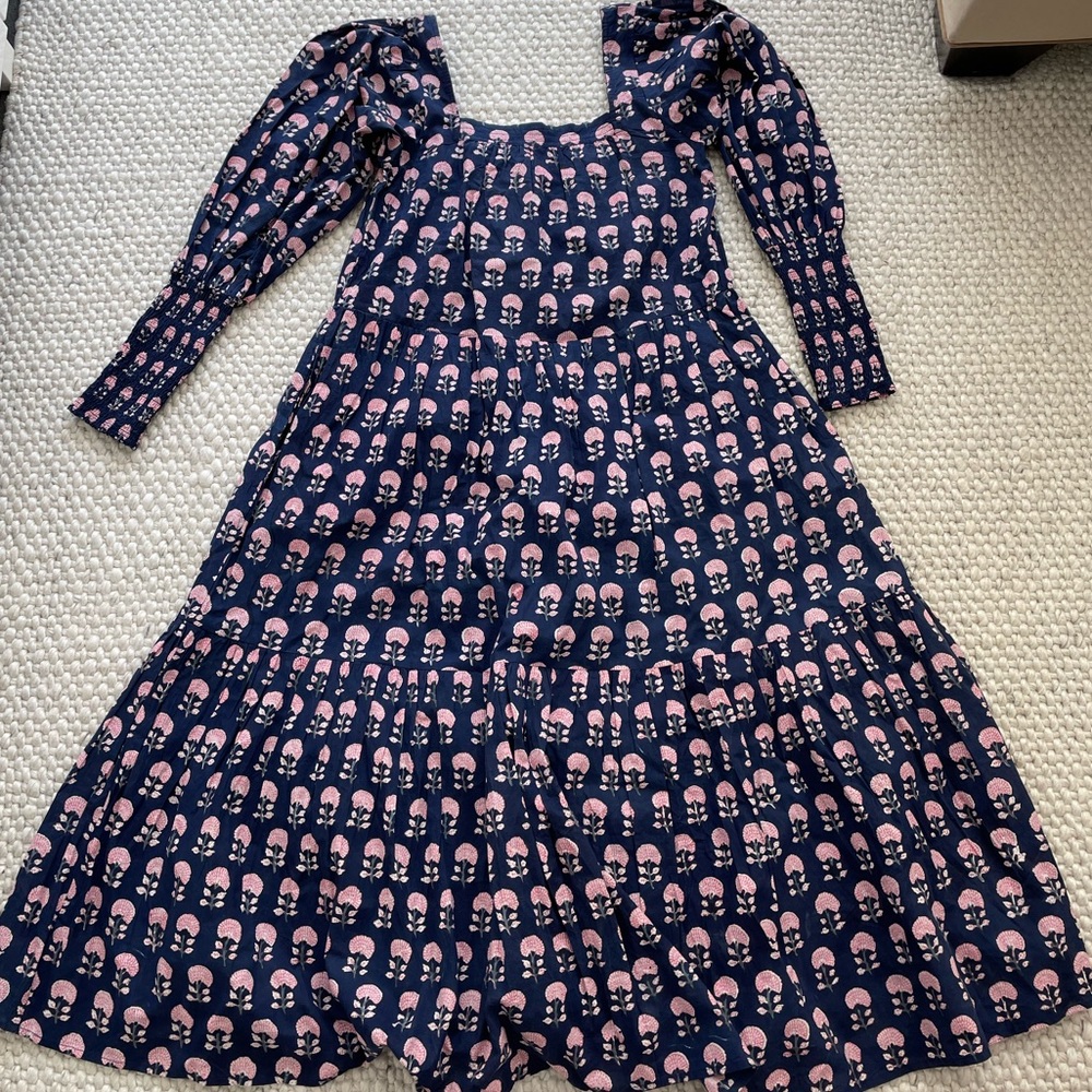 Ophelia and Indigo Lulu square neck blouse